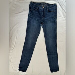 American Eagle dark wash high rise jegging